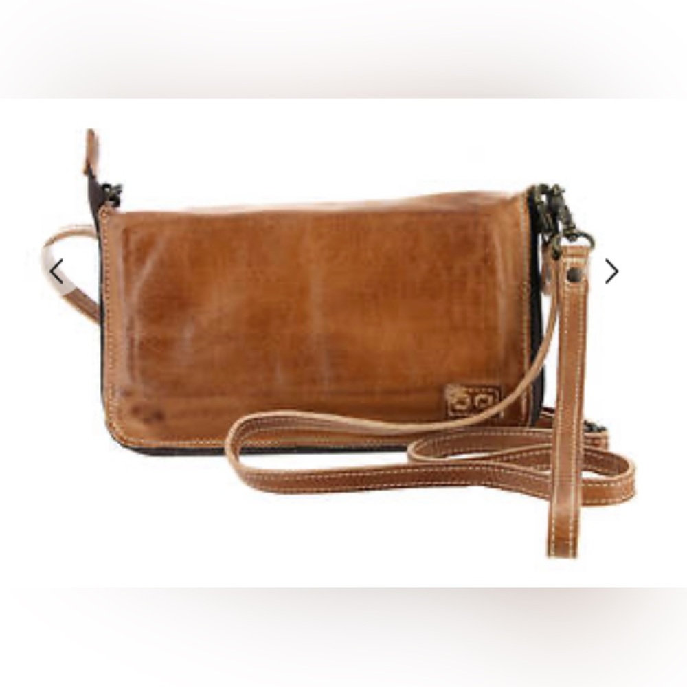 Bed Stu Genuine Unique Leather Crossbody/Clutch Wallet